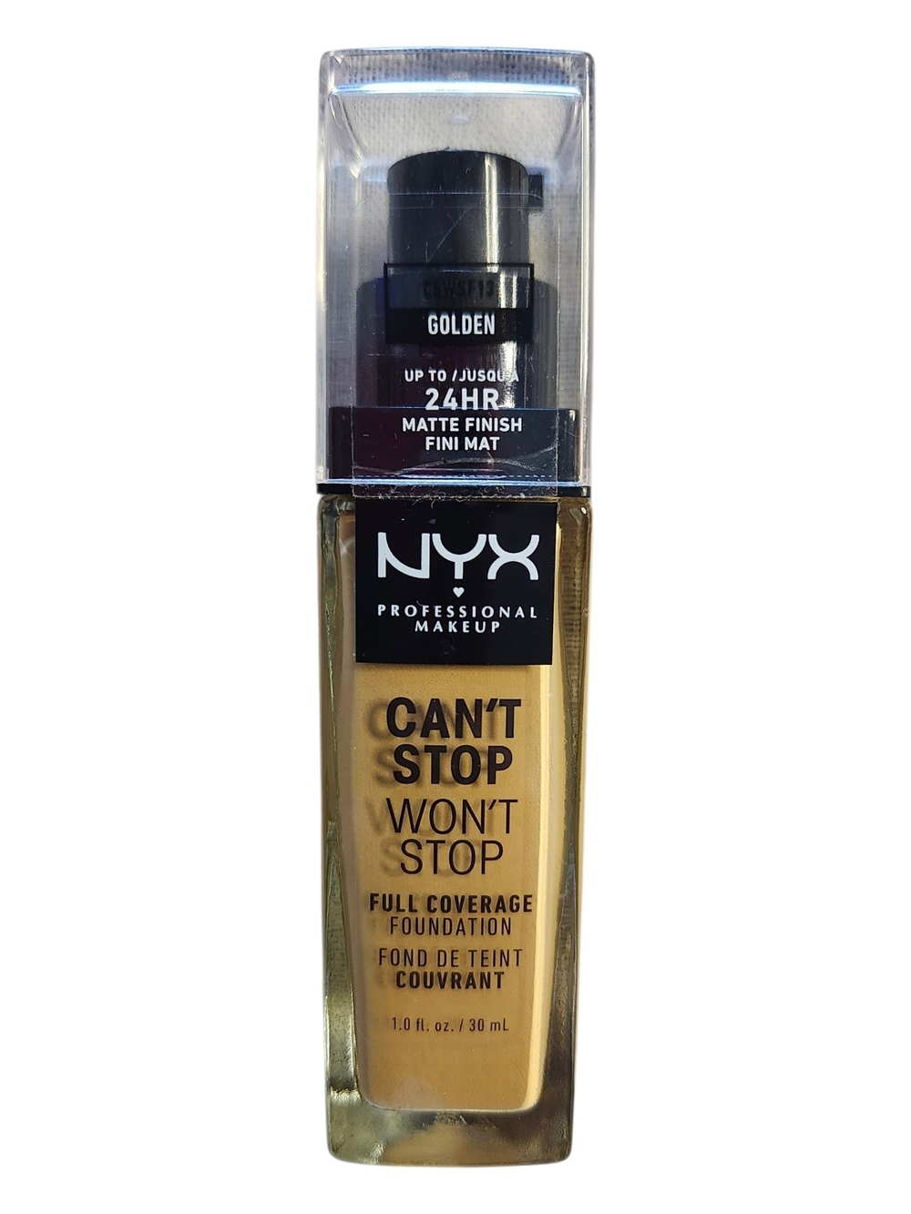 NYX Can’t Stop Won’t Stop 24 Hour Foundation — Golden Beige